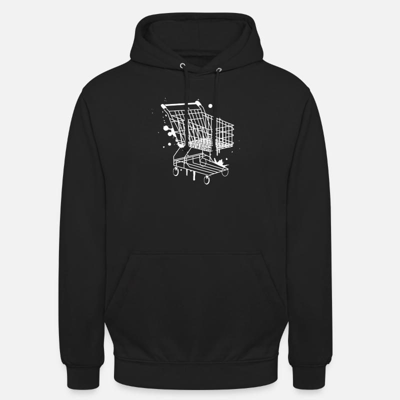 Panier d'achat graffiti - Sweat-shirt à capuche unisexe - noir