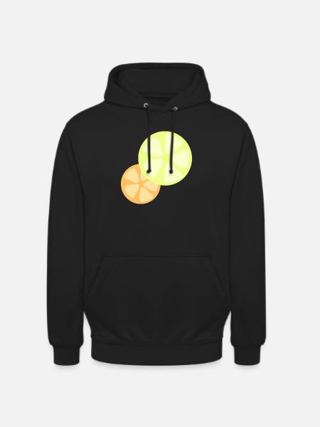 Lemon Orange - Unisex Hoodie - black