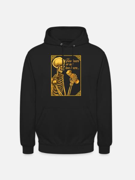 ZWEI BIERE ODER NICHT ZWEI BIERE - Unisex Hoodie - Schwarz