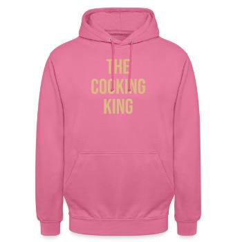 the cooking king - Unisex Hoodie - pink - Front - Alina (178cm) & Michal (187cm)