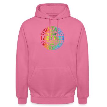 Gamer Jeu En Ligne Jeux Sur Ordinateur Arcade Neon - Sweat-shirt à capuche unisexe - rose - Devant - Alina (178cm) & Michal (187cm)