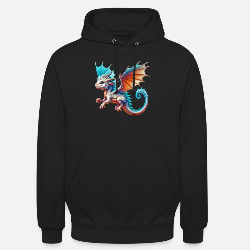 Dragon - Sweat-shirt à capuche unisexe - noir