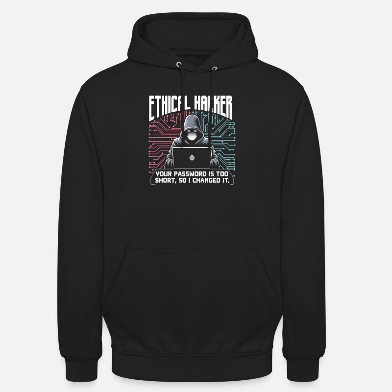 Hacker éthique - Sweat-shirt à capuche unisexe - noir