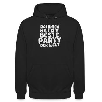 Dominica as a holiday destination - Unisex Hoodie - black - Front - Alina (178cm) & Michal (187cm)