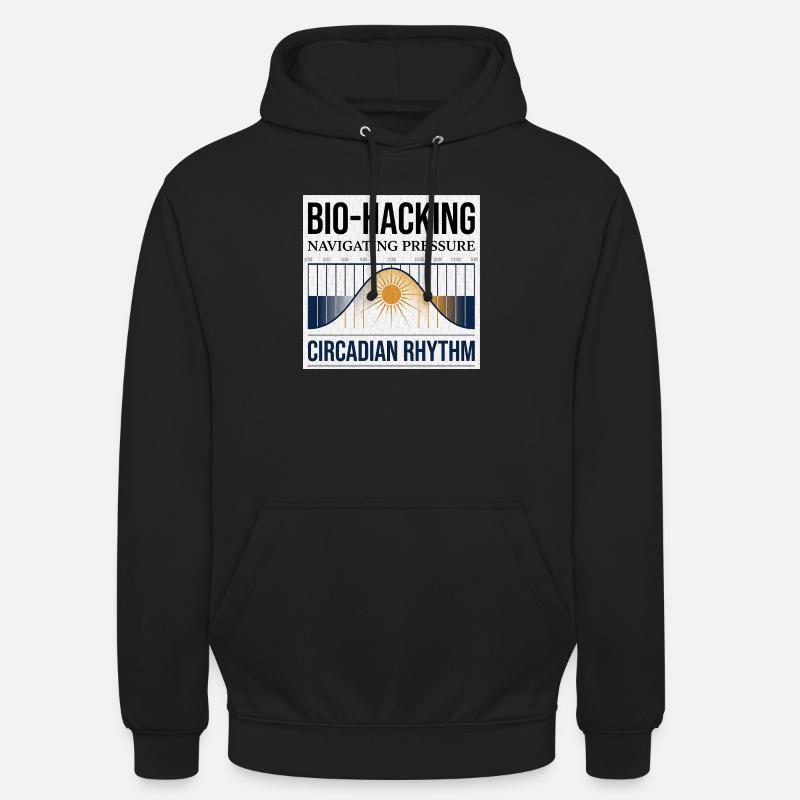 Bio Hacking - Sweat-shirt à capuche unisexe - noir