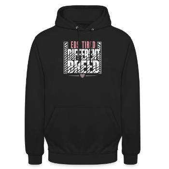Eds-bewusstsein Ehlers-danlos Zebra-krieger - Unisex Hoodie - Schwarz - Vorne - Alina (178cm) & Michal (187cm)