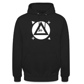 Track marks - Unisex Hoodie - black - Front - Alina (178cm) & Michal (187cm)
