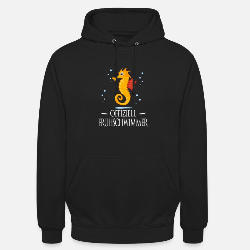 Frühschwimmer Seepferdchen bestanden - Unisex Hoodie - Schwarz