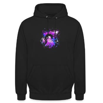do gymnastics - Unisex Hoodie - black - Front - Alina (178cm) & Michal (187cm)