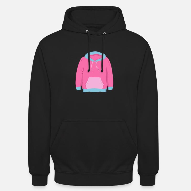 Pinker Pulli Pullover - Unisex Hoodie - Schwarz