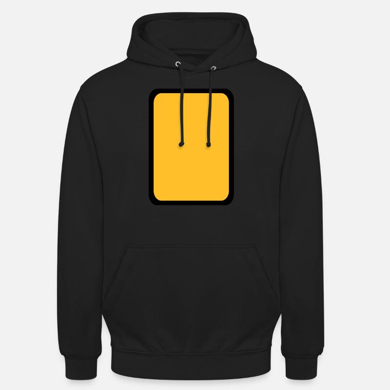 Carton jaune Arbitre - Sweat-shirt à capuche unisexe - noir