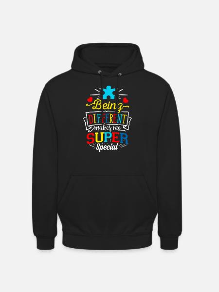 Autism Autist ADHD Autism Asperger Gift - Unisex Hoodie - black