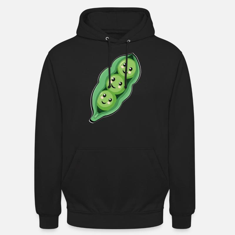 Edamame - Sweat-shirt à capuche unisexe - noir
