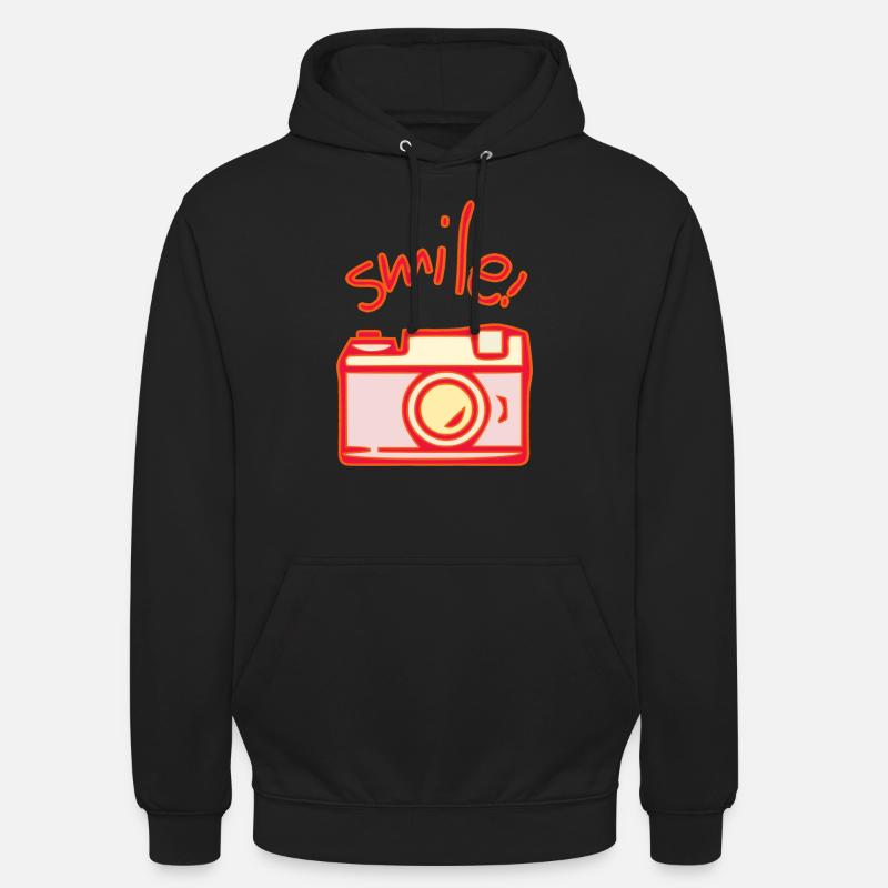 Caméra - Sweat-shirt à capuche unisexe - noir
