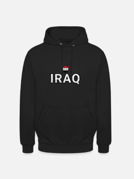 Irak - Sweat-shirt à capuche unisexe - noir