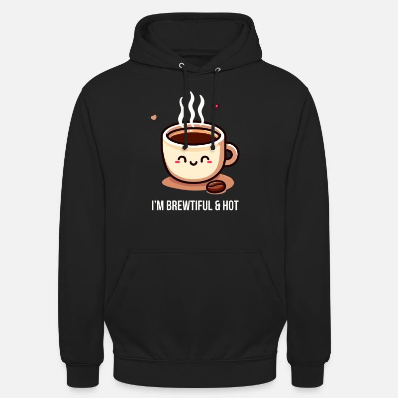 Infusé et chaud - Sweat-shirt à capuche unisexe - noir