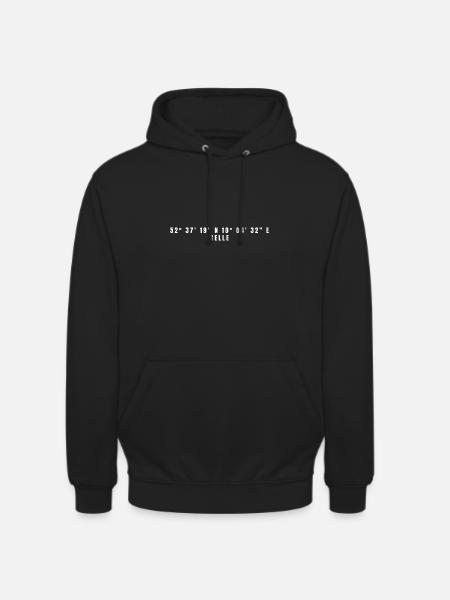 Celle, Coordonnées Basse-Saxe - Sweat-shirt à capuche unisexe - noir