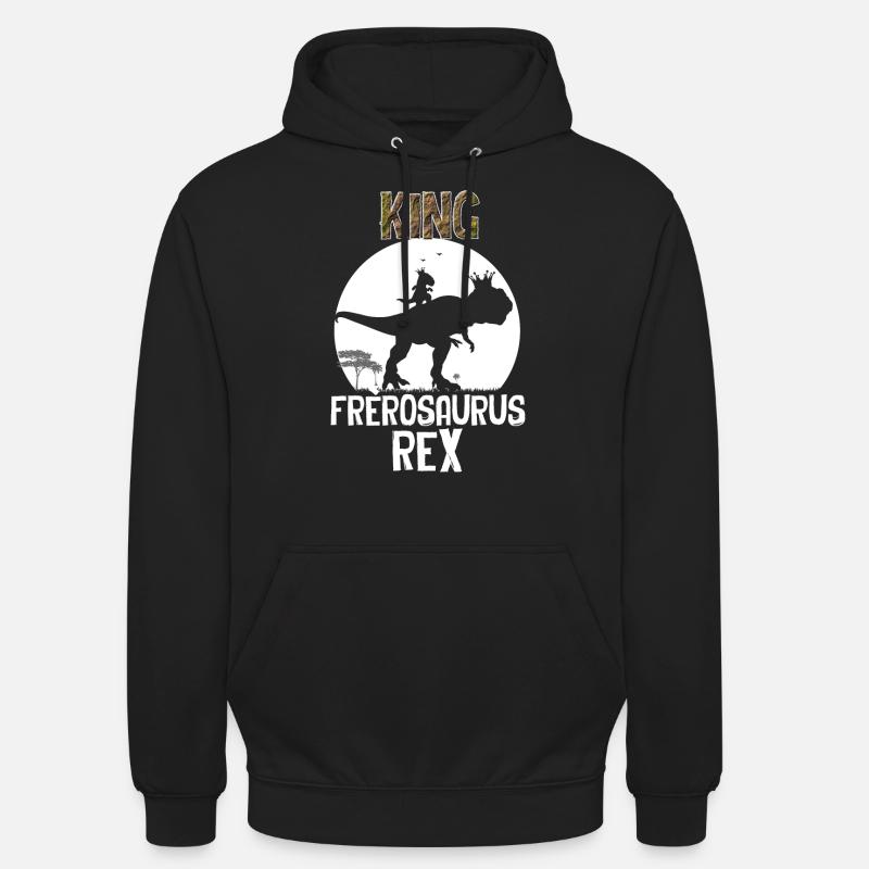 King Frerosaurus Rex - Unisex Hoodie - black