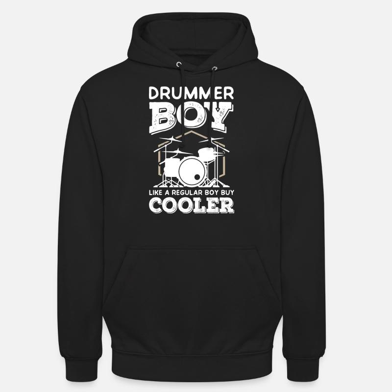 Garçon batteur - Sweat-shirt à capuche unisexe - noir
