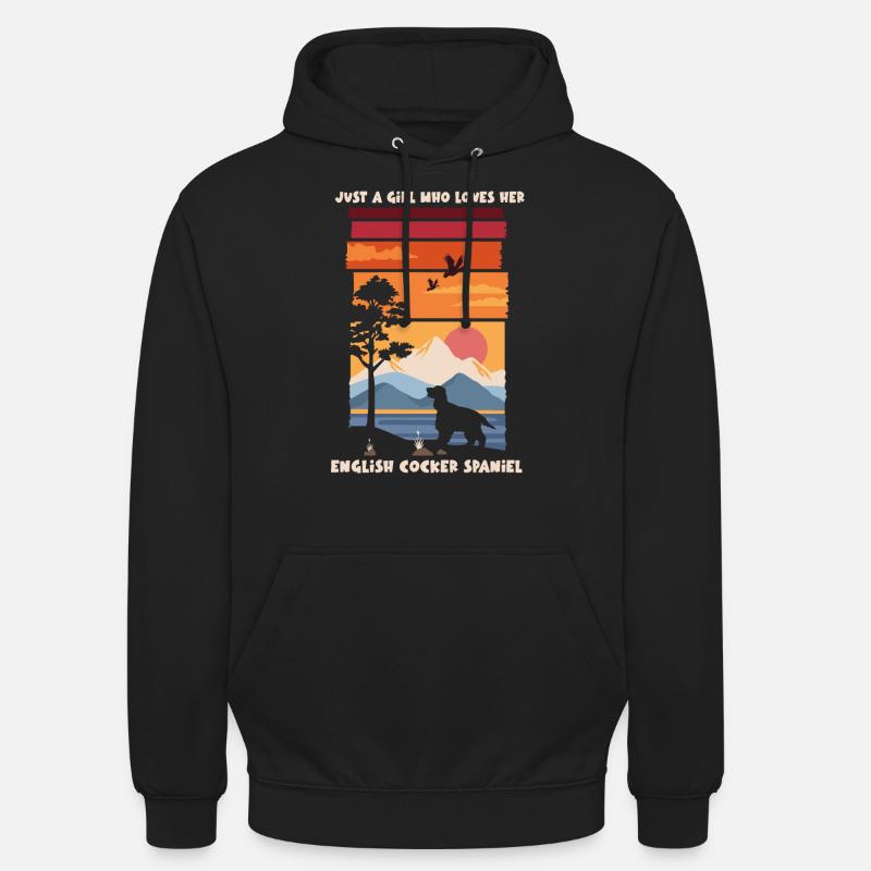 Deutsch Cocker Spaniel - Unisex Hoodie - black