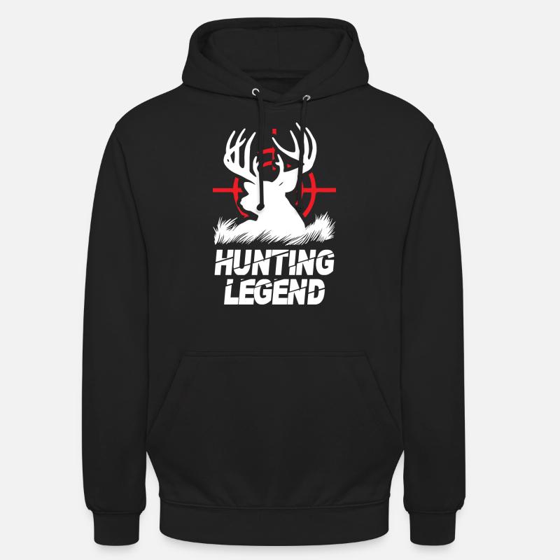 Légende de la chasse - Sweat-shirt à capuche unisexe - noir