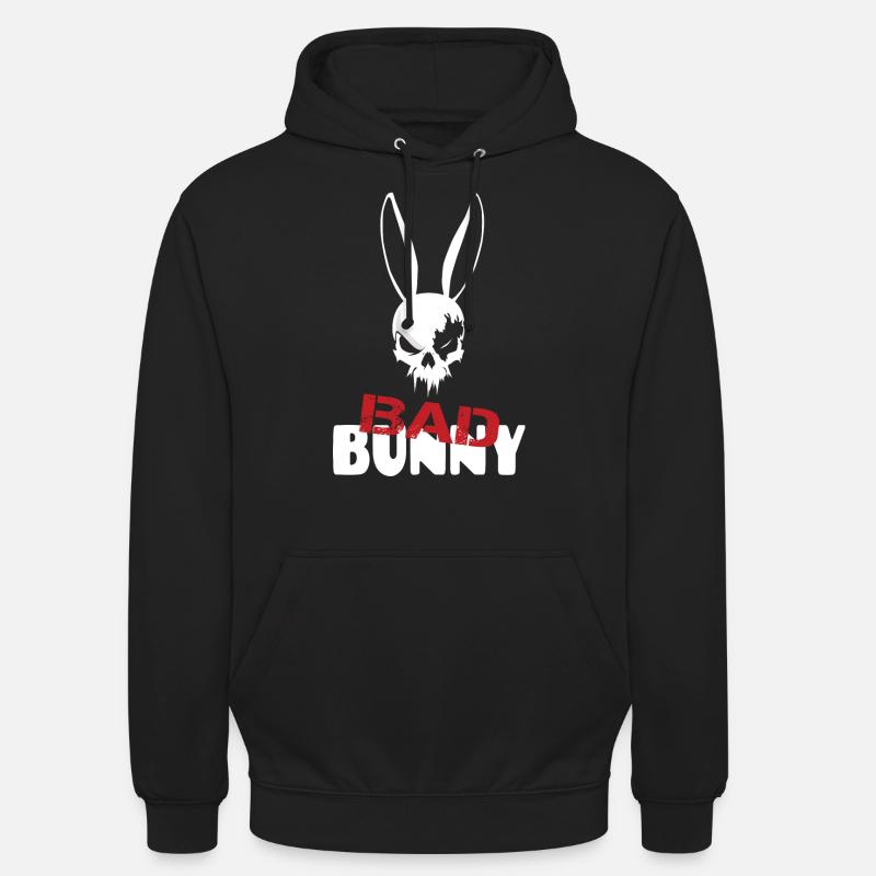 Mauvais lapin - Sweat-shirt à capuche unisexe - noir