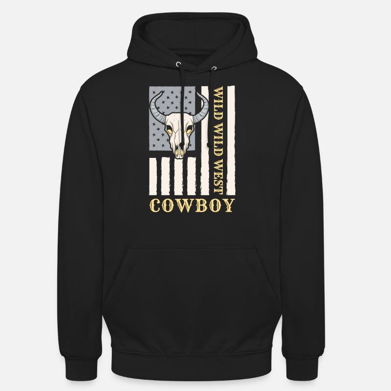 Pays des cow-boys Texas - Sweat-shirt à capuche unisexe - noir