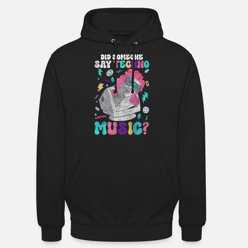 Techno Dubstep Raver - Sweat-shirt à capuche unisexe - noir