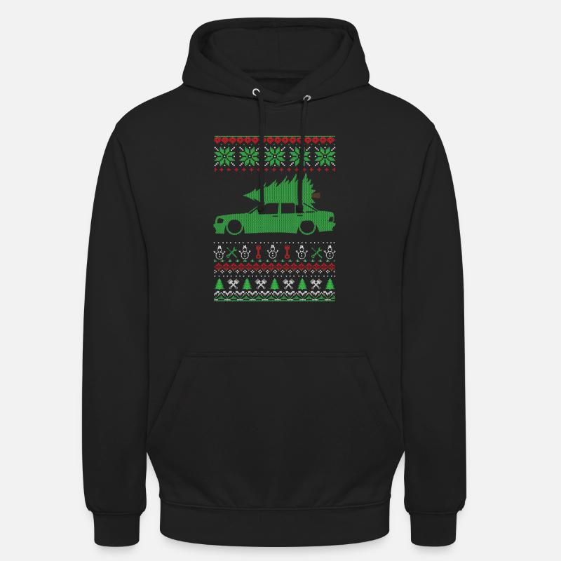 Pull moche de Noël - Sweat-shirt à capuche unisexe - noir