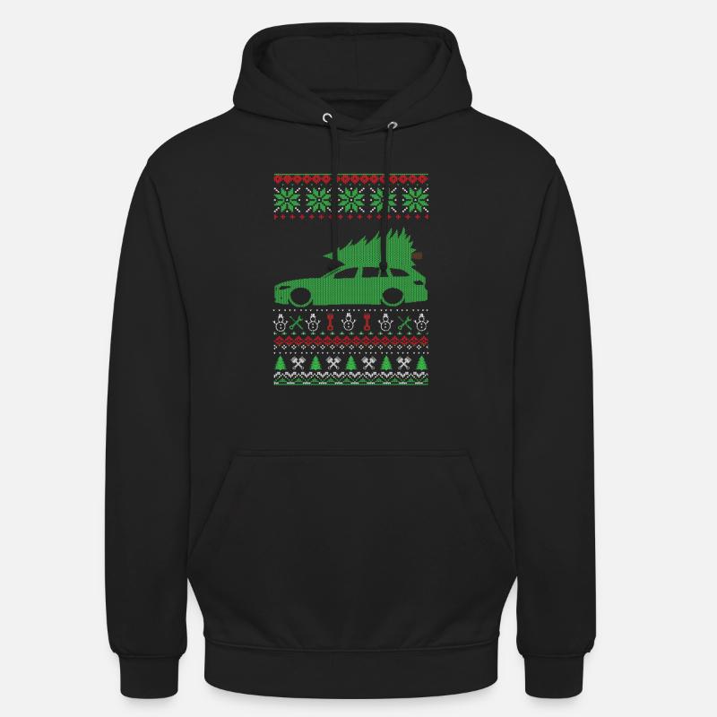 Pull moche de Noël - Sweat-shirt à capuche unisexe - noir