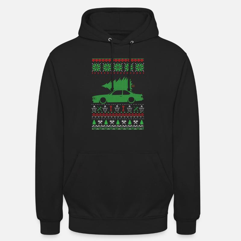 Pull moche de Noël - Sweat-shirt à capuche unisexe - noir