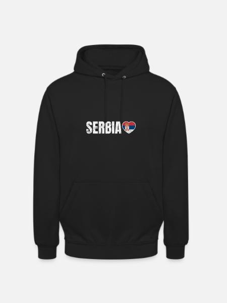 Serbien - Unisex Hoodie - Schwarz
