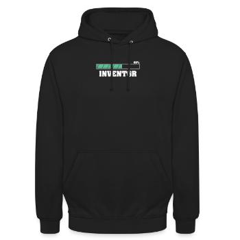 Future Inventor Funny Invention Lover Innovation - Unisex Hoodie - black - Front - Alina (178cm) & Michal (187cm)