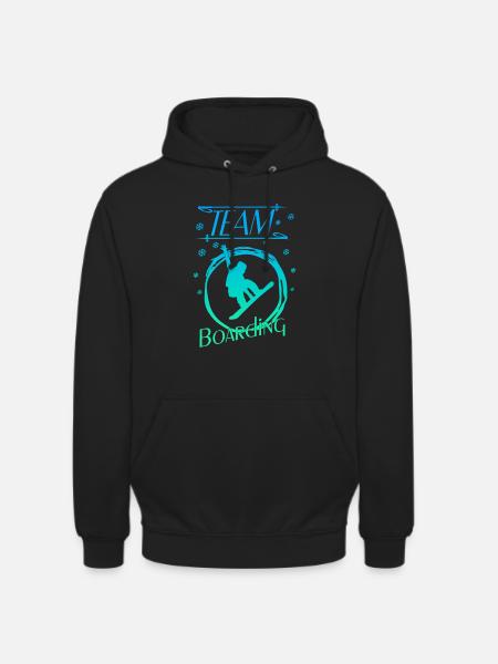 boarden boarding - Unisex Hoodie - Schwarz
