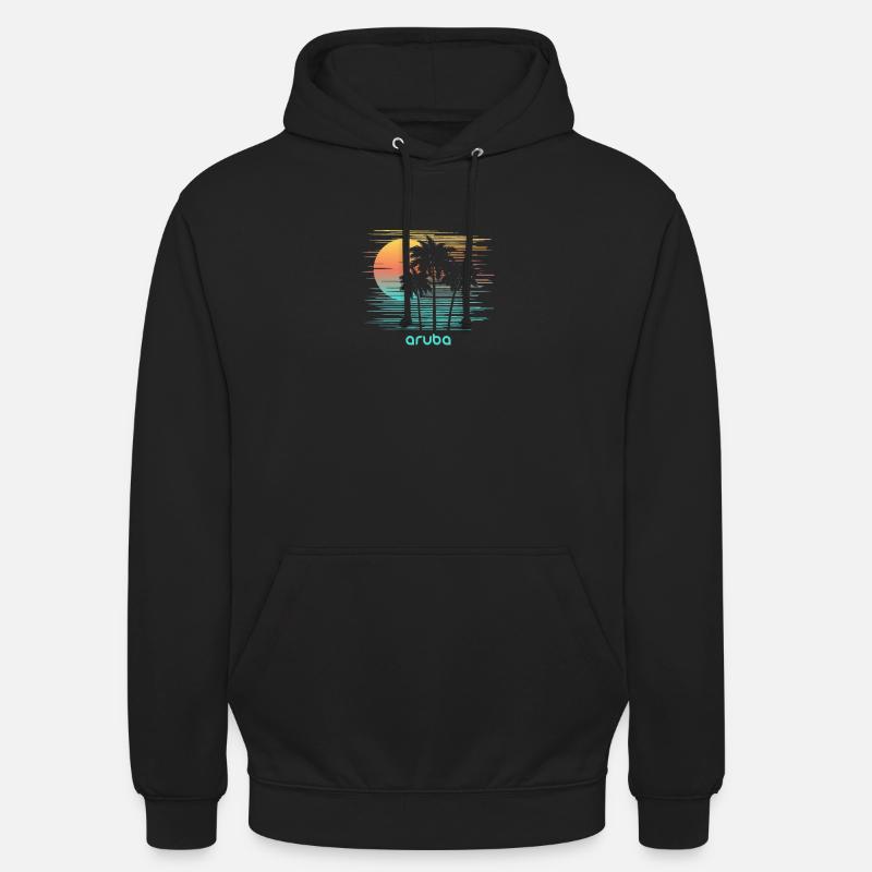 Aruba Vacances souvenirs élégantes - Sweat-shirt à capuche unisexe - noir