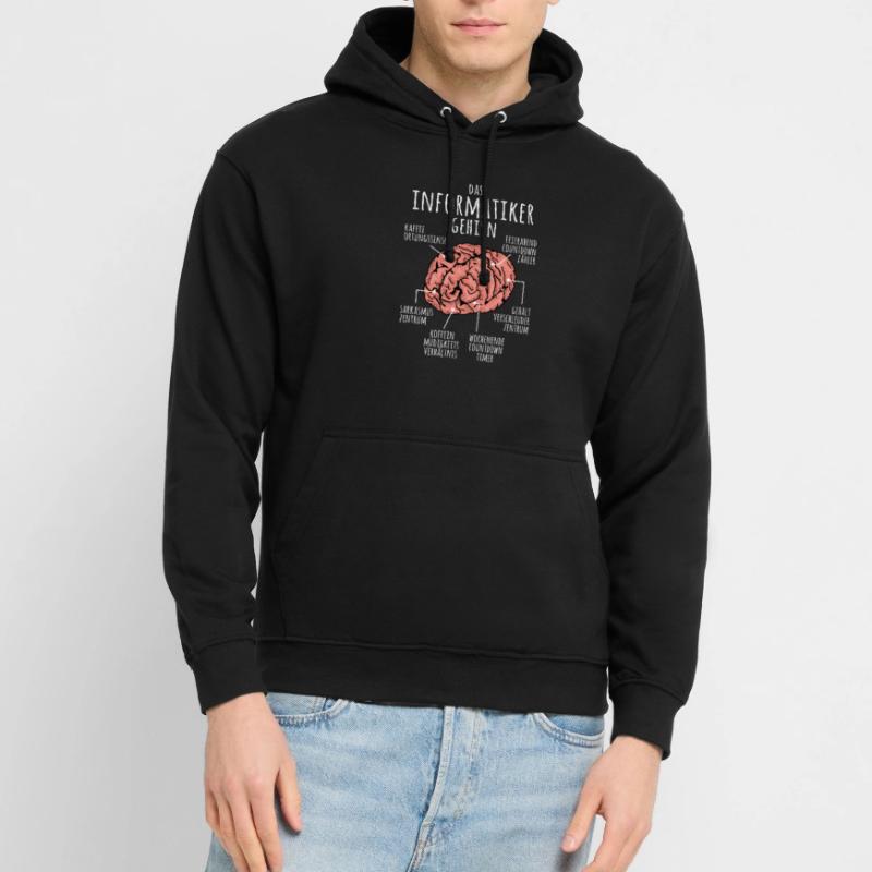 Informatiker Gehirn Programmierer Nerd IT Student Unisex Hoodie