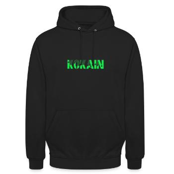 Cocaïne Drogues de cocaïne - Sweat-shirt à capuche unisexe - noir - Devant - Alina (178cm) & Michal (187cm)