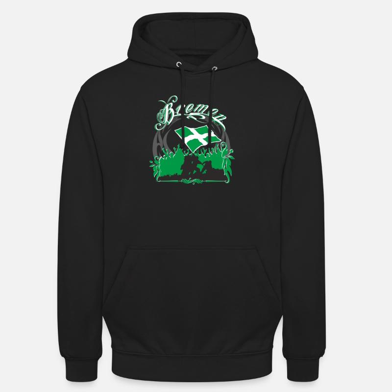Brême - Sweat-shirt à capuche unisexe - noir