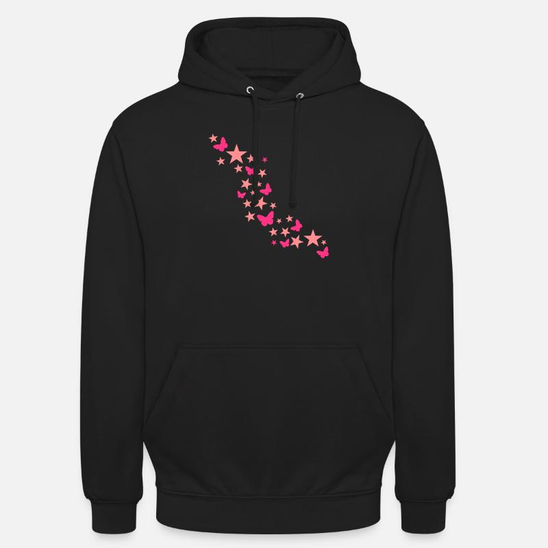 Papillon - Sweat-shirt à capuche unisexe - noir