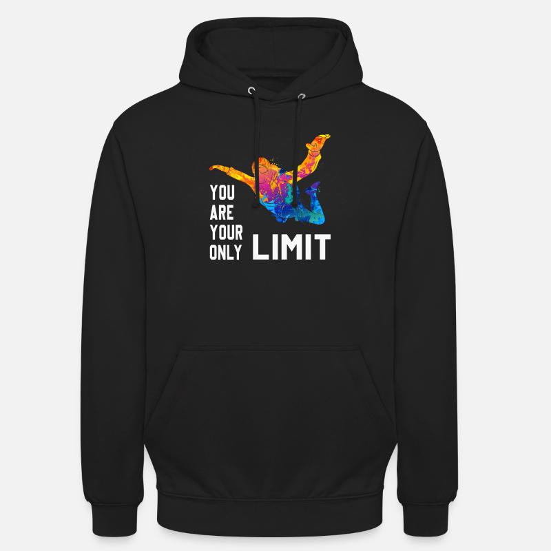 Skydive parachutiste Skydiver Chute libre - Sweat-shirt à capuche unisexe - noir