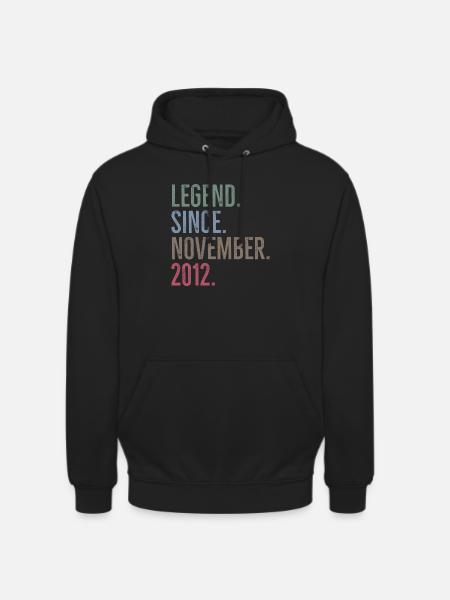 Legende seit November 2012 - Unisex Hoodie - Schwarz
