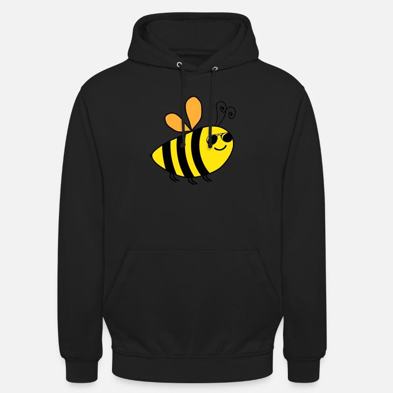Abeille - Sweat-shirt à capuche unisexe - noir