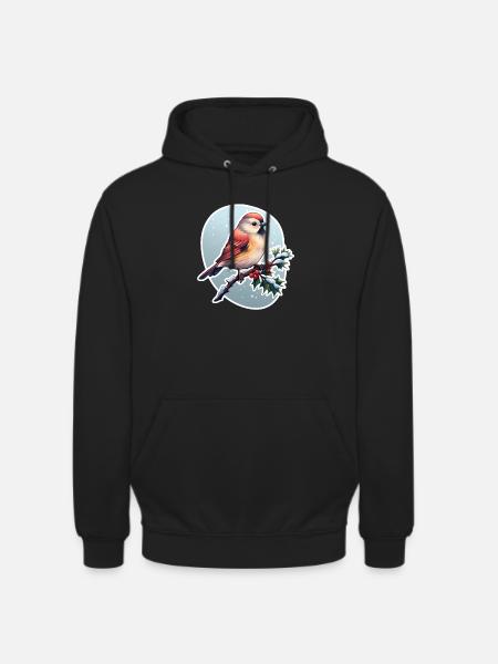 Winter bird - Unisex Hoodie - black