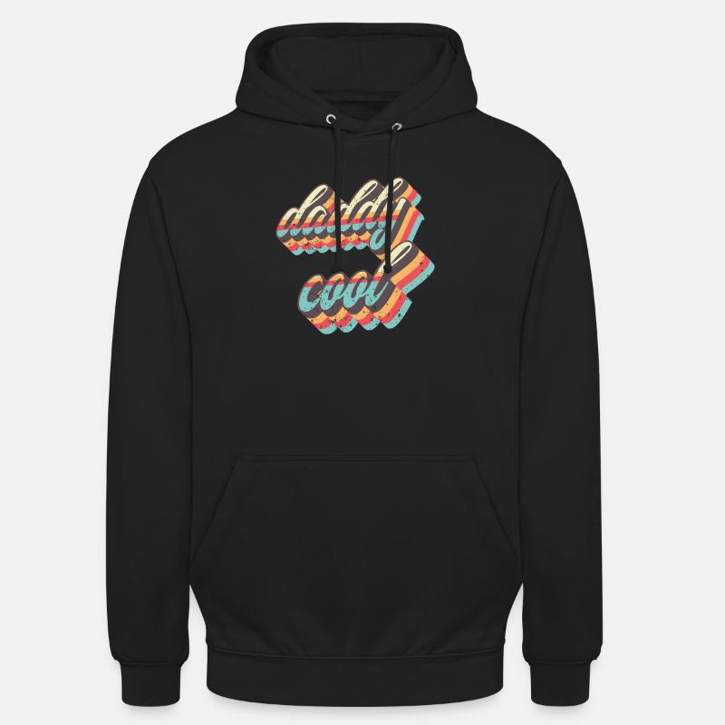Sangles rétro Daddy Cool - Sweat-shirt à capuche unisexe - noir