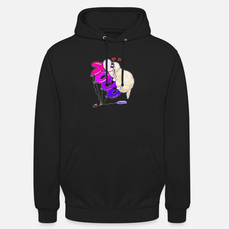Wolly Sheepling 1000 subscribers - Unisex Hoodie - black