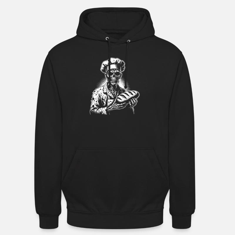Zombie Bäcker gruseliger Bäcker - Unisex Hoodie - Schwarz