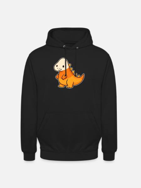 Playful dinosaur motif for children - Unisex Hoodie - black