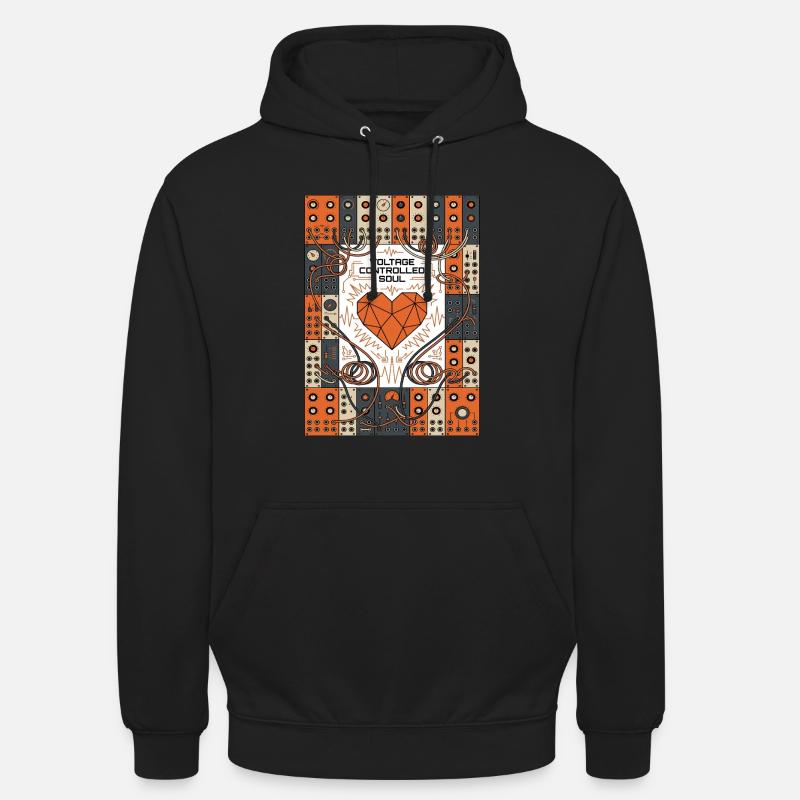 Spannungsgesteuerte Seele. Synthie - Unisex Hoodie - Schwarz