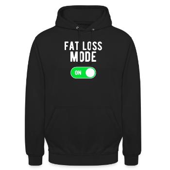 Mode de perte de graisse ON Nutrition Alimentation Perte de graisse - Sweat-shirt à capuche unisexe - noir - Devant - Alina (178cm) & Michal (187cm)