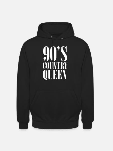 90er Country Queen – Retro Western - Unisex Hoodie - Schwarz